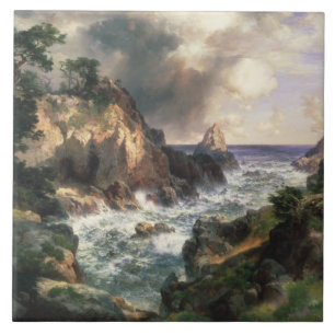 Thomas Moran - Point Lobos, Monterey, Kalifornien Fliese
