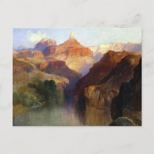 Thomas Moran Zoroaster-Gipfel Postkarte (Vorderseite)
