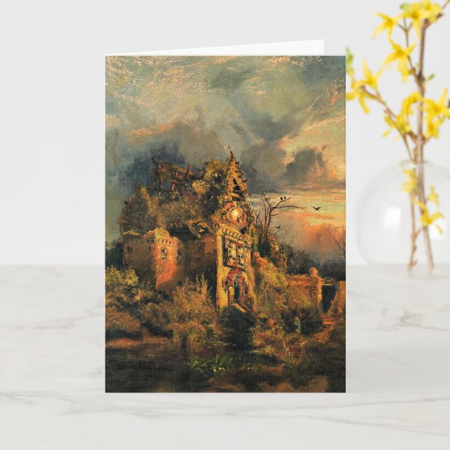 Thomas Morans Gemälde, Das Spuk Haus, Karte (Gelbe Blume)