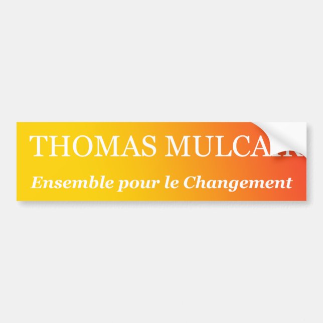 Thomas Mulcair Autoaufkleber (Vorne)