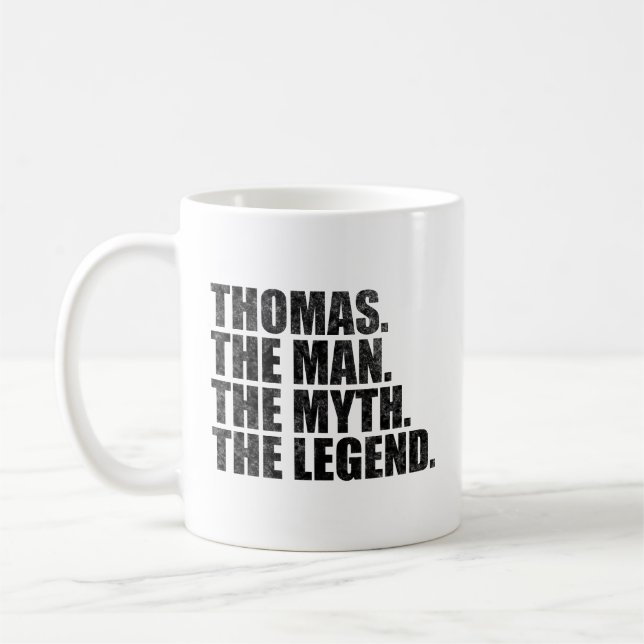 Thomas Name, Thomas Der Mann Der Mythos Die Legend Kaffeetasse (Links)