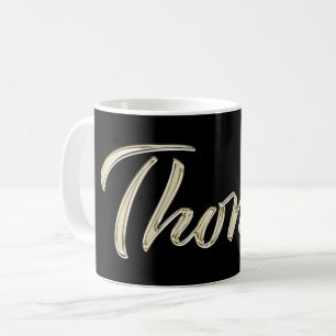 Thomas Name Whitegold Tasse Teetasse