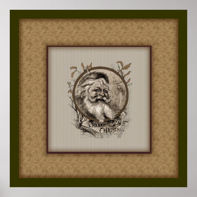 Thomas Nast Santa Claus Weihnachtsposter Poster (Vorne)
