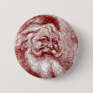 Thomas Nast Weihnachtsmann Button