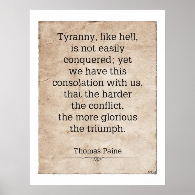Thomas Paine #1 Poster (Vorne)