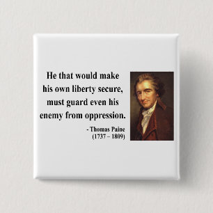 Thomas Paine-Zitat 3b Button