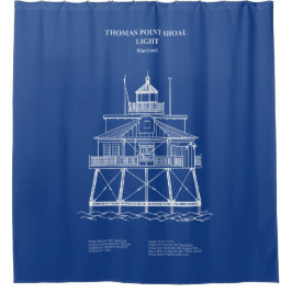 Thomas Point Shoal Lighthouse - Maryland - AD Duschvorhang
