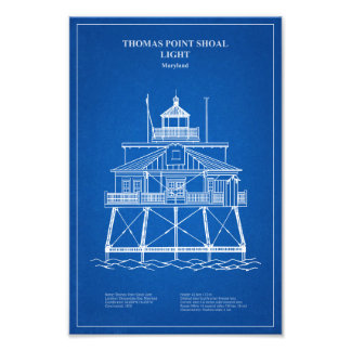 Thomas Point Shoal Lighthouse - Maryland - AD Fotodruck