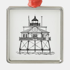 Thomas Point Shoal Lighthouse Ornament Aus Metall