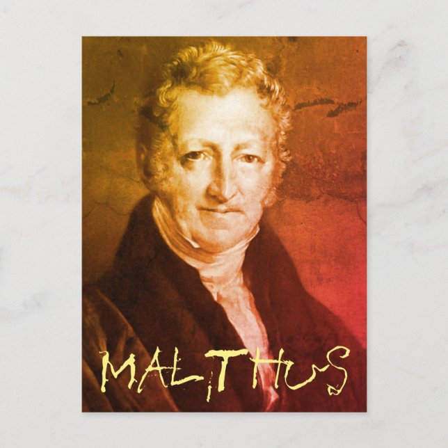 Thomas R. Malthus Postcard Postkarte (Vorderseite)