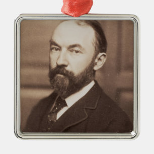 Thomas robust (1840-1928) (Sepia-Foto) Silbernes Ornament