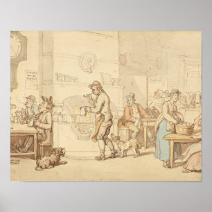 Thomas Rowlandson - Inneres eines Gasthauses Poster