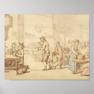 Thomas Rowlandson - Inneres eines Gasthauses Poster