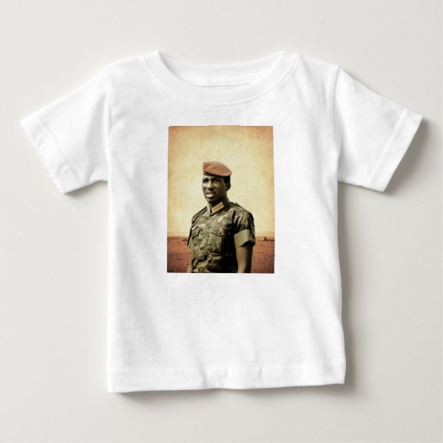 Thomas Sankara - Burkina Faso - afrikanischer Baby T-shirt (Vorderseite)