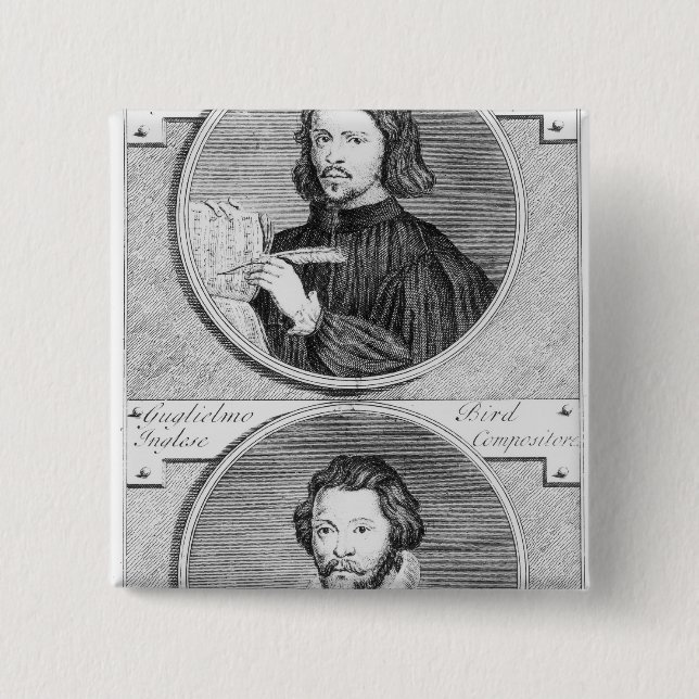 Thomas Tallis und William Byrd Button (Vorderseite)