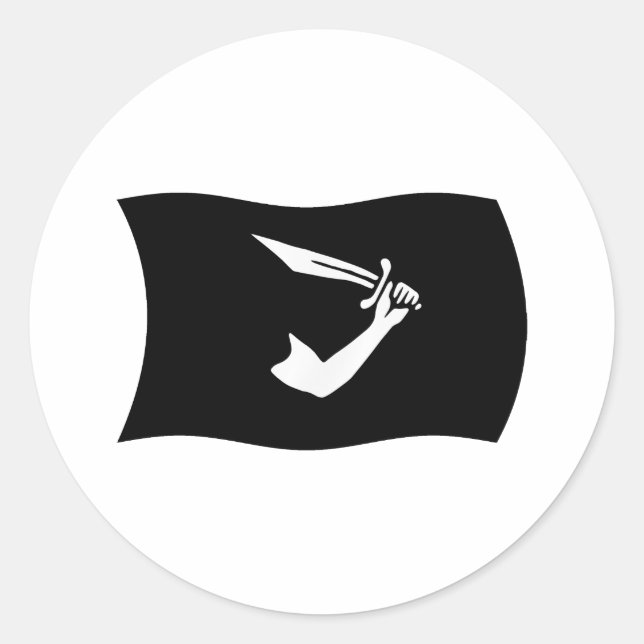 Thomas Tew Flag Sticker (Vorderseite)