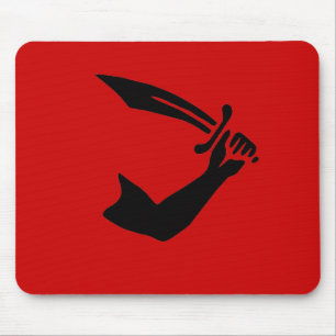Thomas Tew mousepad (schwarzer Entwurf)