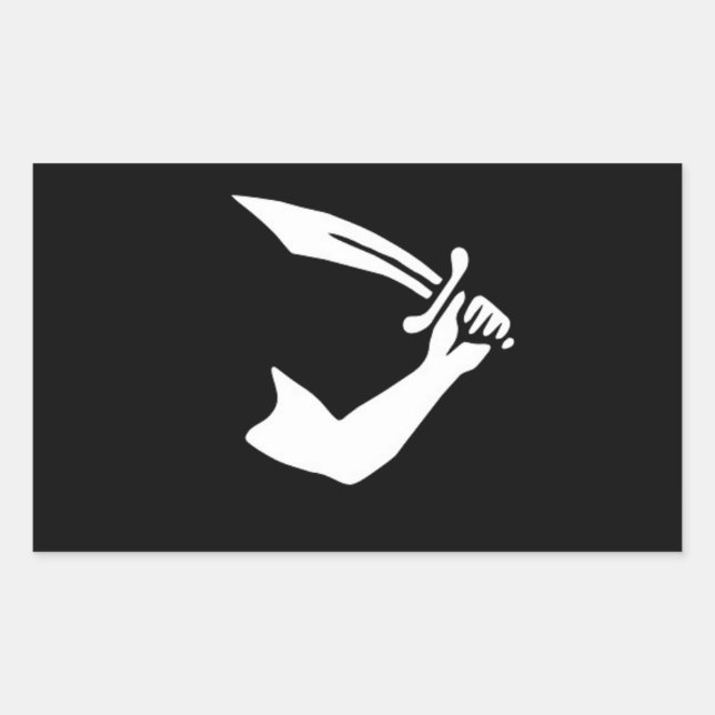 Thomas Tew's Pirate Flag Sticker (Vorderseite)