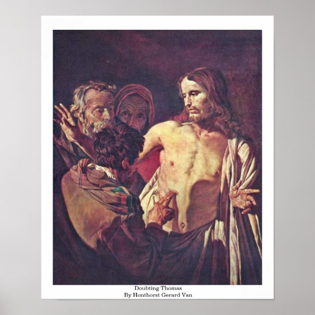 Thomas von Honthorst Gerard Van bezweifeln Poster (Vorne)