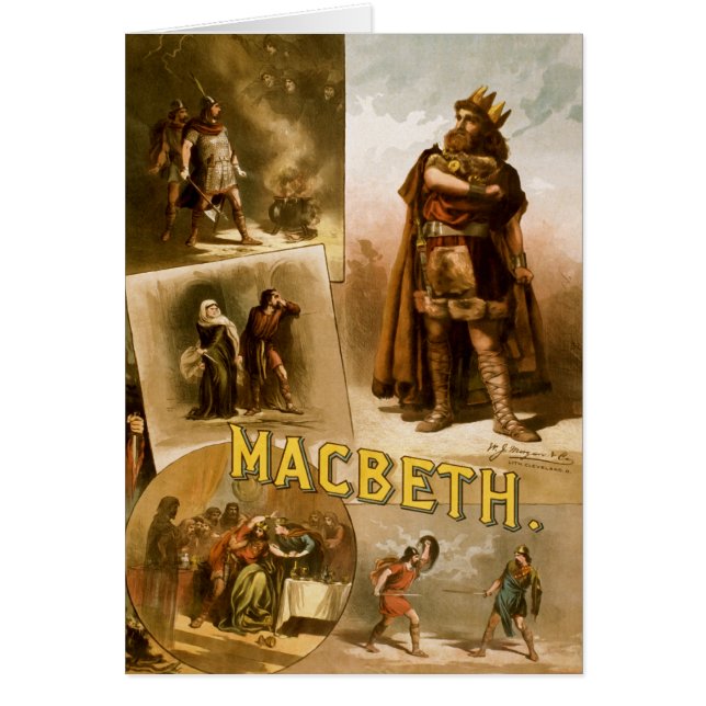 Thomas W. Keene in William Shakespeares Macbeth (Vorne)