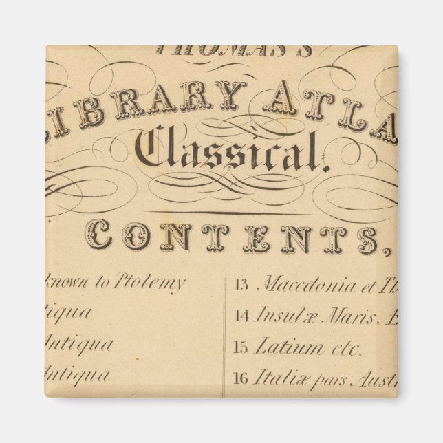 Thomas's Library Atlas Magnet (Vorne)