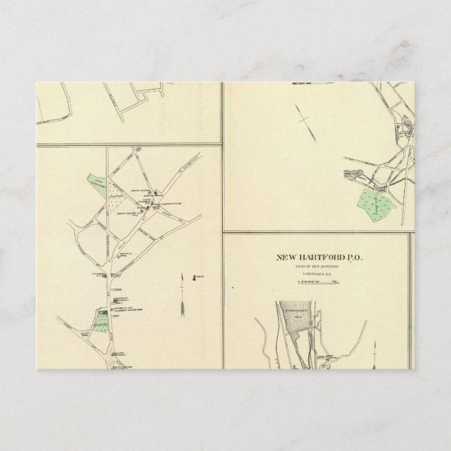 Thomaston PO Postkarte (Vorderseite)
