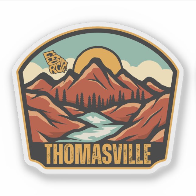 Thomasville, Georgien Aufkleber (Vorderseite)