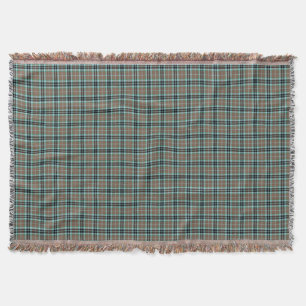 Thompson-Clan Brown und blauer JagdTartan Decke