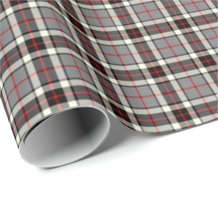 Thompson-Clan-grauer GesellschaftskleidungTartan Geschenkpapier