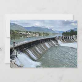 Thompson Falls Dam Mitteilungskarte