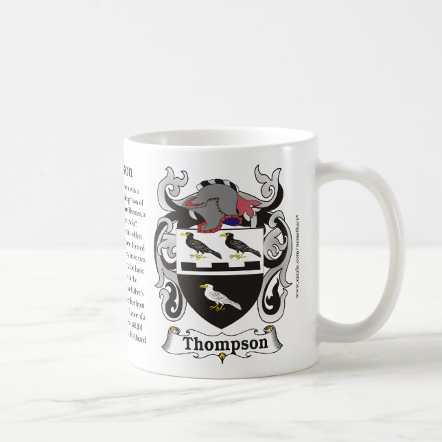 Thompson-Familien-Wappen Tasse (Rechts)