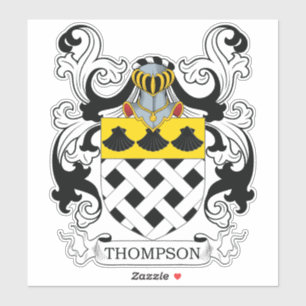 Thompson Familienwappen Aufkleber