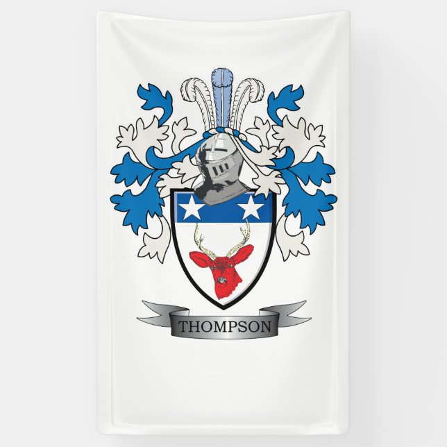 Thompson-Familienwappen-Wappen Banner (Vertikal)
