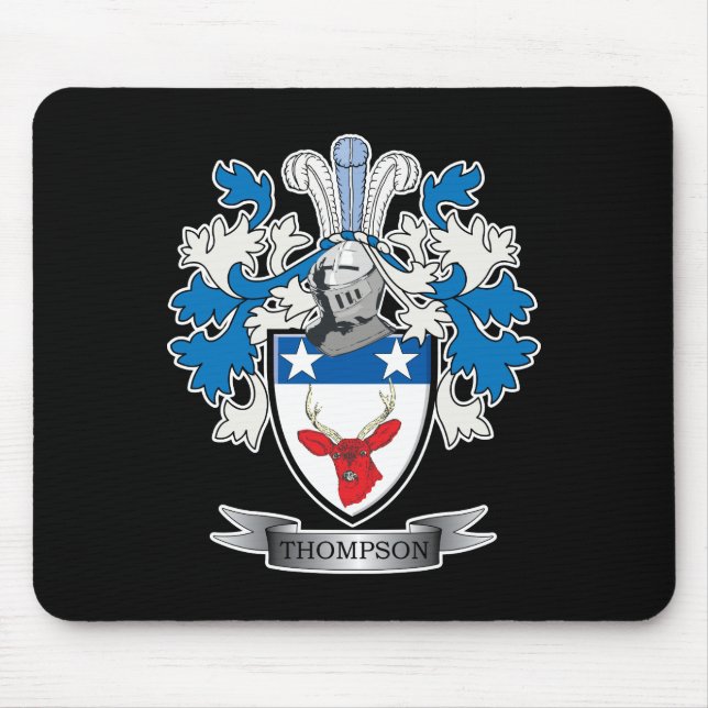 Thompson-Familienwappen-Wappen Mousepad (Vorne)