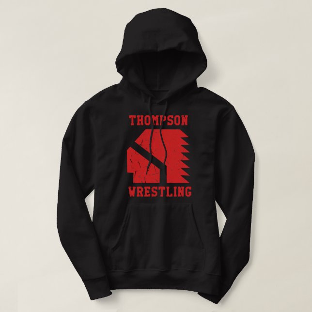 Thompson High School Wrestling (Vision Quest) Hoodie (Design vorne)