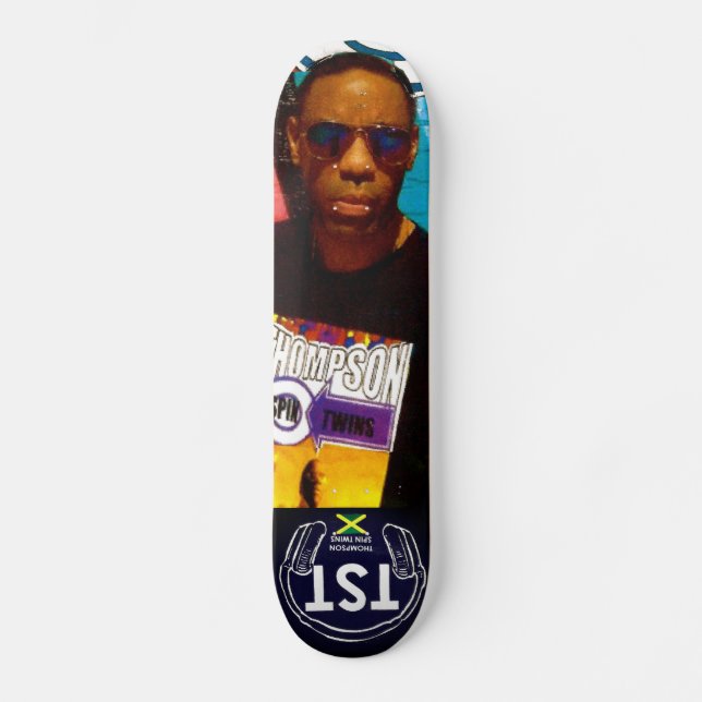 THOMPSON SPIN TWINS DINO Skateboard (Vorderseite)