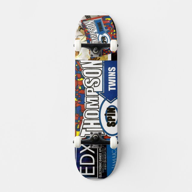 THOMPSON SPIN TWINS (OFFIZIELLE MERCHANDISE) TOUR SKATEBOARD (Vorderseite)