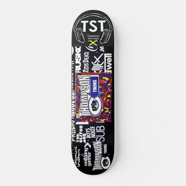 THOMPSON SPIN TWINS OFFIZIELLES Skateboard (Vorderseite)