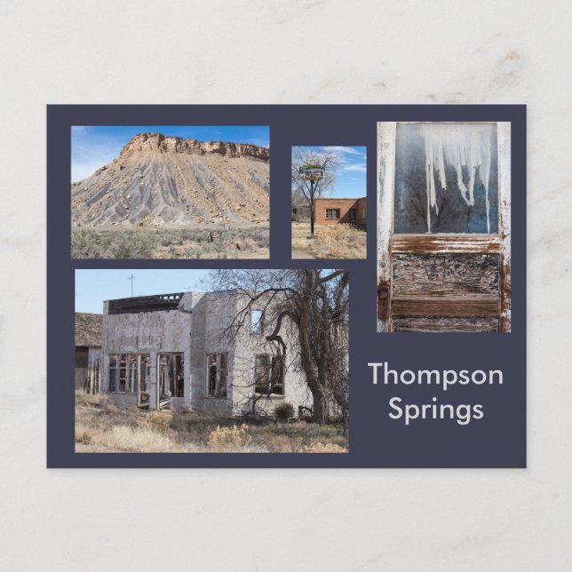Thompson Springs Modern Ghost Town, Utah Postkarte (Vorderseite)