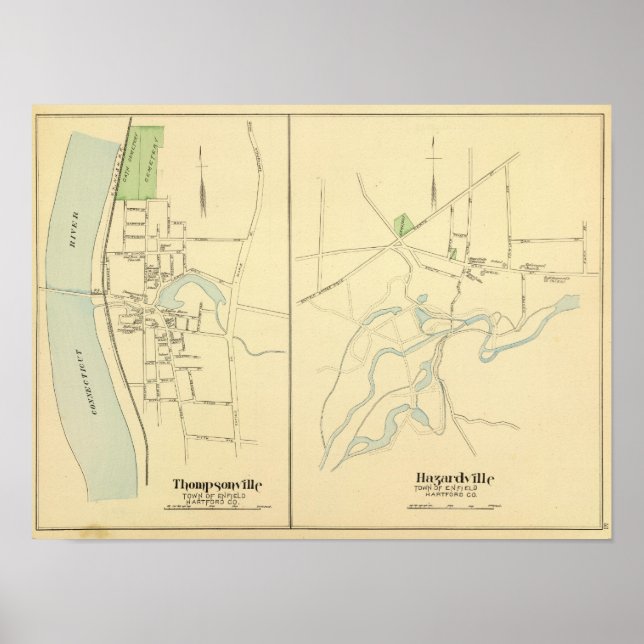 Thompsonville, Hazardville Poster (Vorne)
