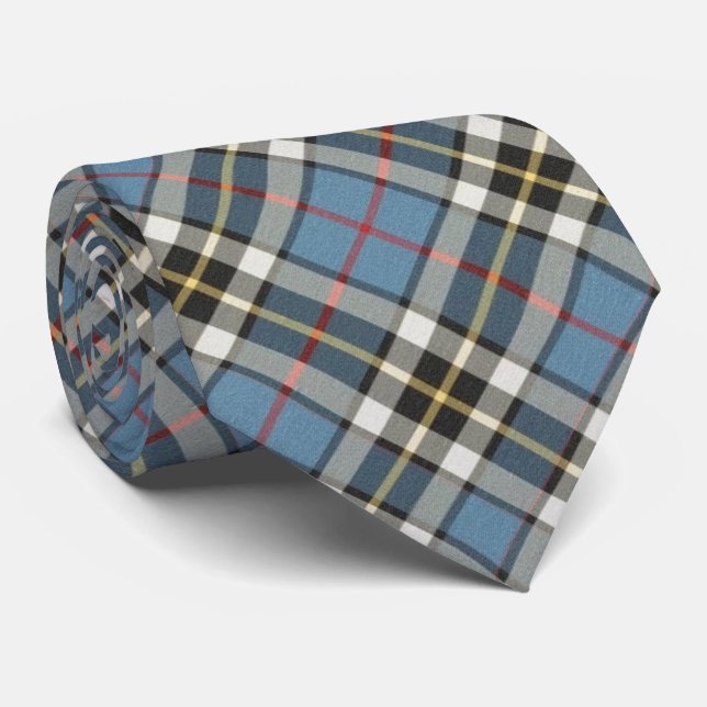 Thomson Blue Original écossais Tartan Cravate (Roulé)