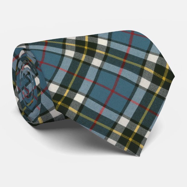 Thomson Blue Original Scottish Tartan Krawatte (Gerollt)