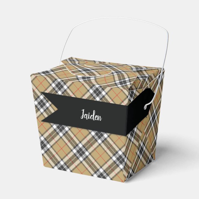 Thomson Camel Tartan Kariert Pattern Family Mode Geschenkschachtel (Vorderseite)