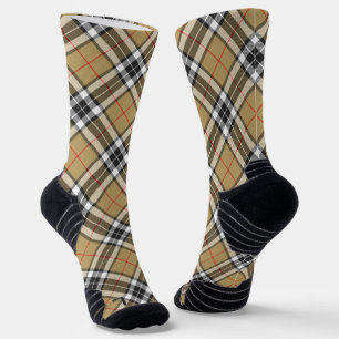 Thomson Camel Tartan Kariert Pattern Family Mode Socken