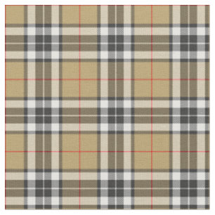 Thomson Camel Tartan Kariertes Muster Familienmode Stoff