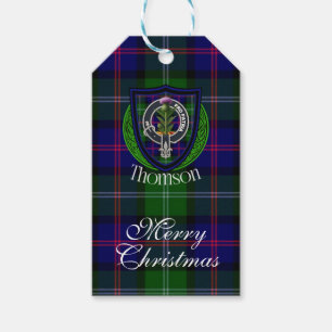 Thomson Schottischer Clan Tartan & Wappen Geschenkanhänger