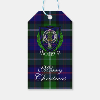 Thomson Scottish Clan Tartan & Crest Geschenkanhänger