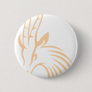 Thomsons Gazelle im Swish, der Art zeichnet Button