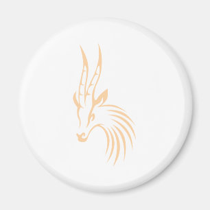 Thomsons Gazelle im Swish, der Art zeichnet Magnet