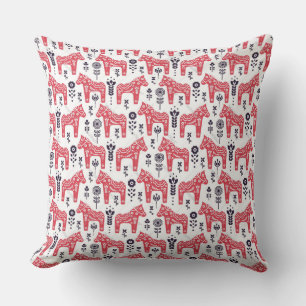 Thon Coussin - Dala Suédois Cheval & Design Floral